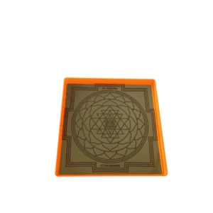 ShreeOn Vastu Gold premium Sri Yantra with gold plate for prosperity and advanced Vaastu energy field enhancement