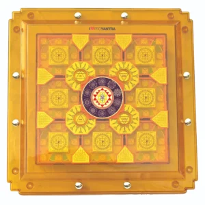 IndrOn Fortune and Prosperity Activator ProYantra with Sri Chakra and Pyramid Geometry