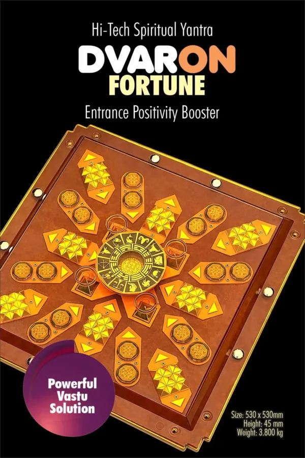 DvarOn Fortune 8-directional Vaastu door activator for entrance correction, luck, success and prosperity